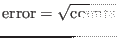 ${\rm error} = \sqrt{\rm counts}$