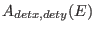 $A_{detx,dety}(E)$