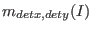 $m_{detx,dety}(I)$