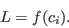 \begin{displaymath}
L = f(c_i).
\end{displaymath}