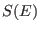 $\displaystyle S(E)$