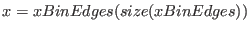 $x = xBinEdges(size(xBinEdges))$