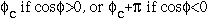 phases for centric reflections (phi or phi+pi)