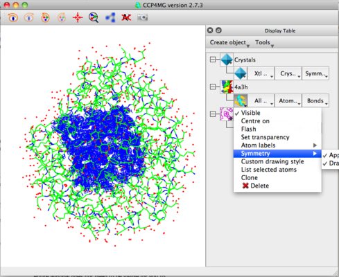 Display object symmetry