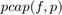 $pcap(f,p)$