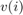 $v(i)$