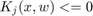 $$K_{j}(x, w) <= 0 $$