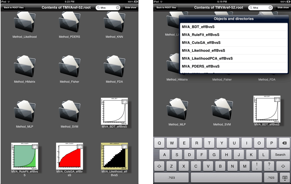 File contents view