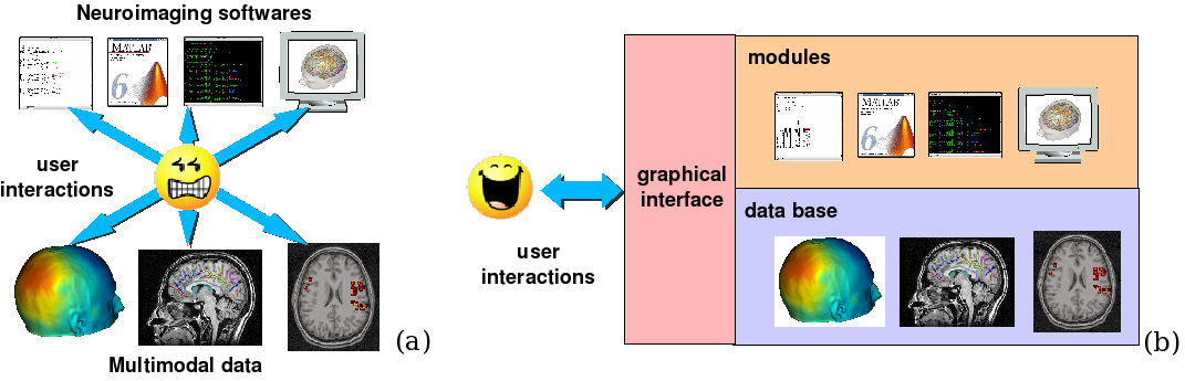 BrainVISA management of software and data.